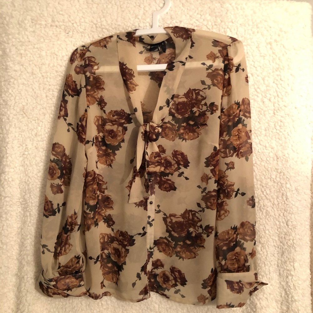 Floral Sheer Blouse